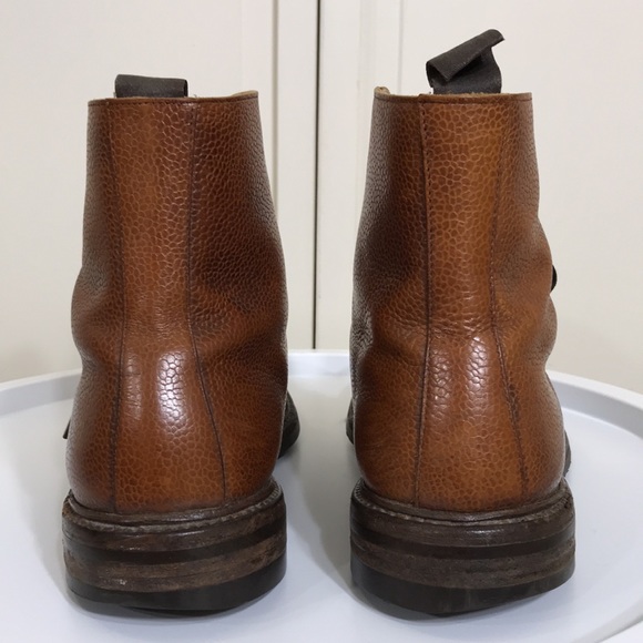 Crockett & Jones Men's Coniston Pebbled Full Grain Leather Boots Size 8 - Picture 7 of 13